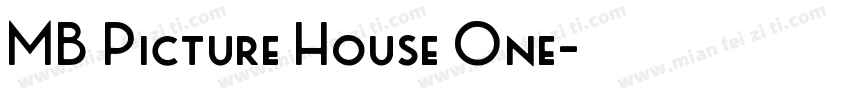 MB Picture House One字体转换